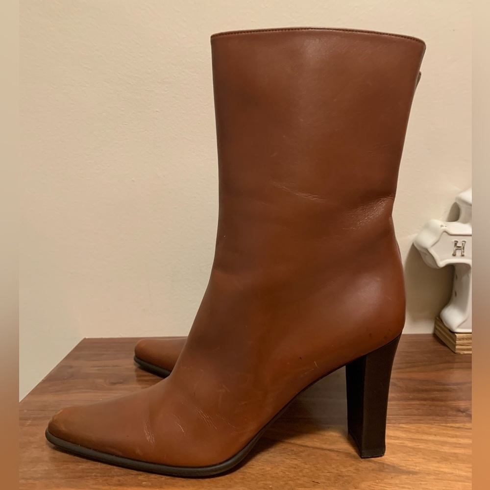 Via spiga leather heeled boots size 9 1/2 M - Picture 5 of 13